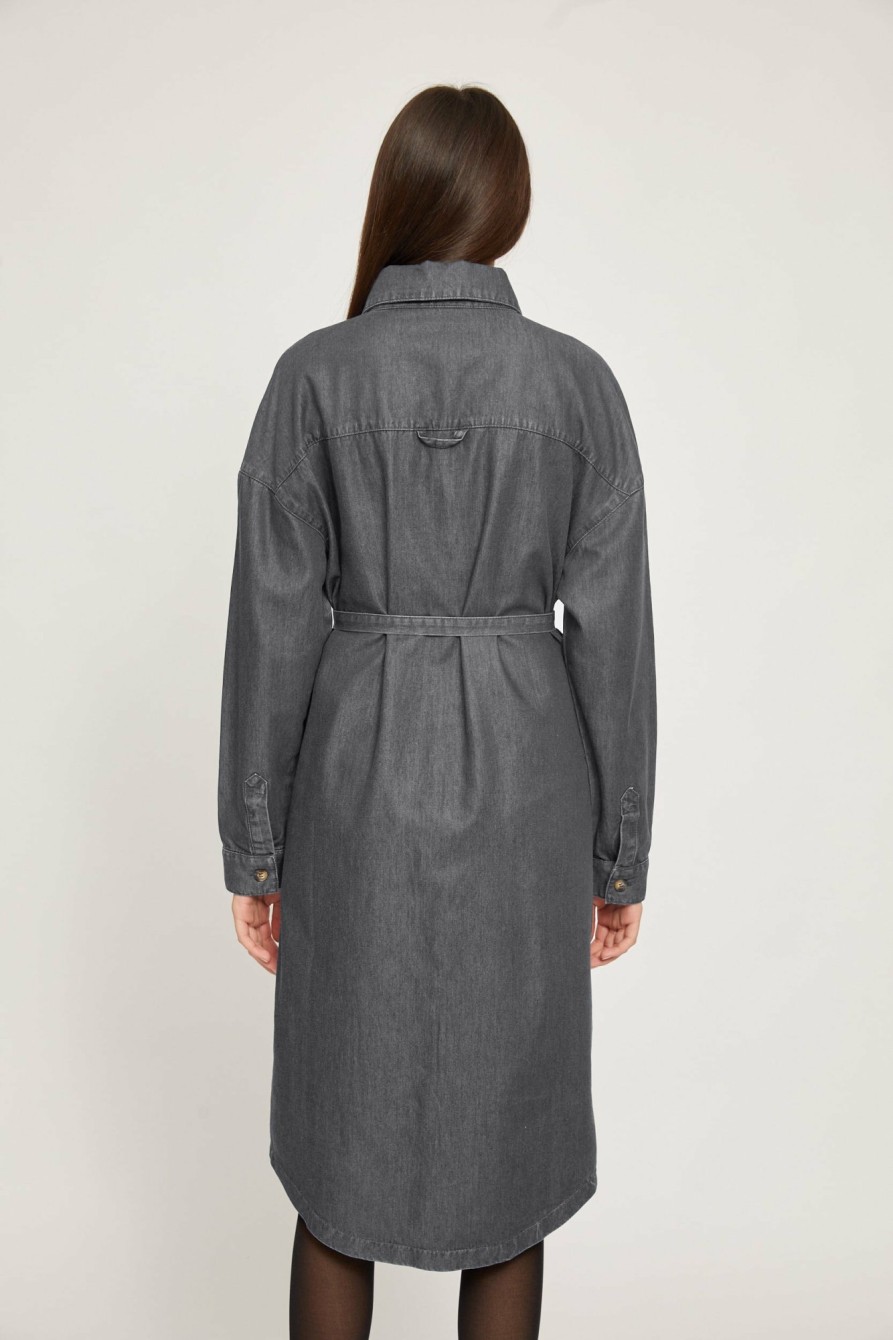 DAMEN Mazine | Namie Dress Dark Grey Wash