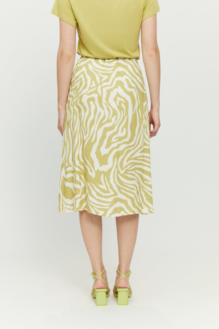 DAMEN Mazine | Nomi Printed Skirt Celery Green/Printed