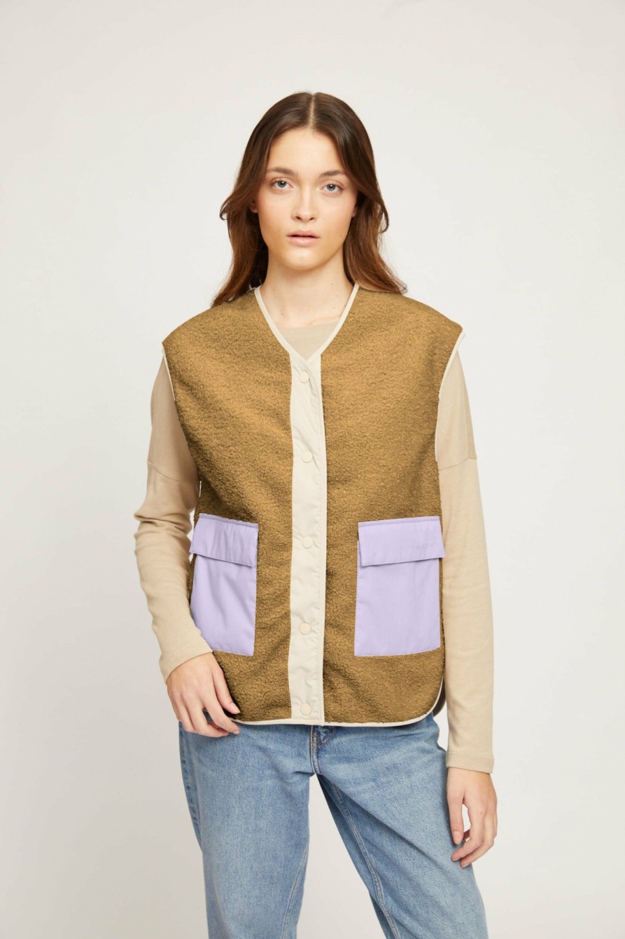 DAMEN Mazine | Agate Vest Sandy Olive