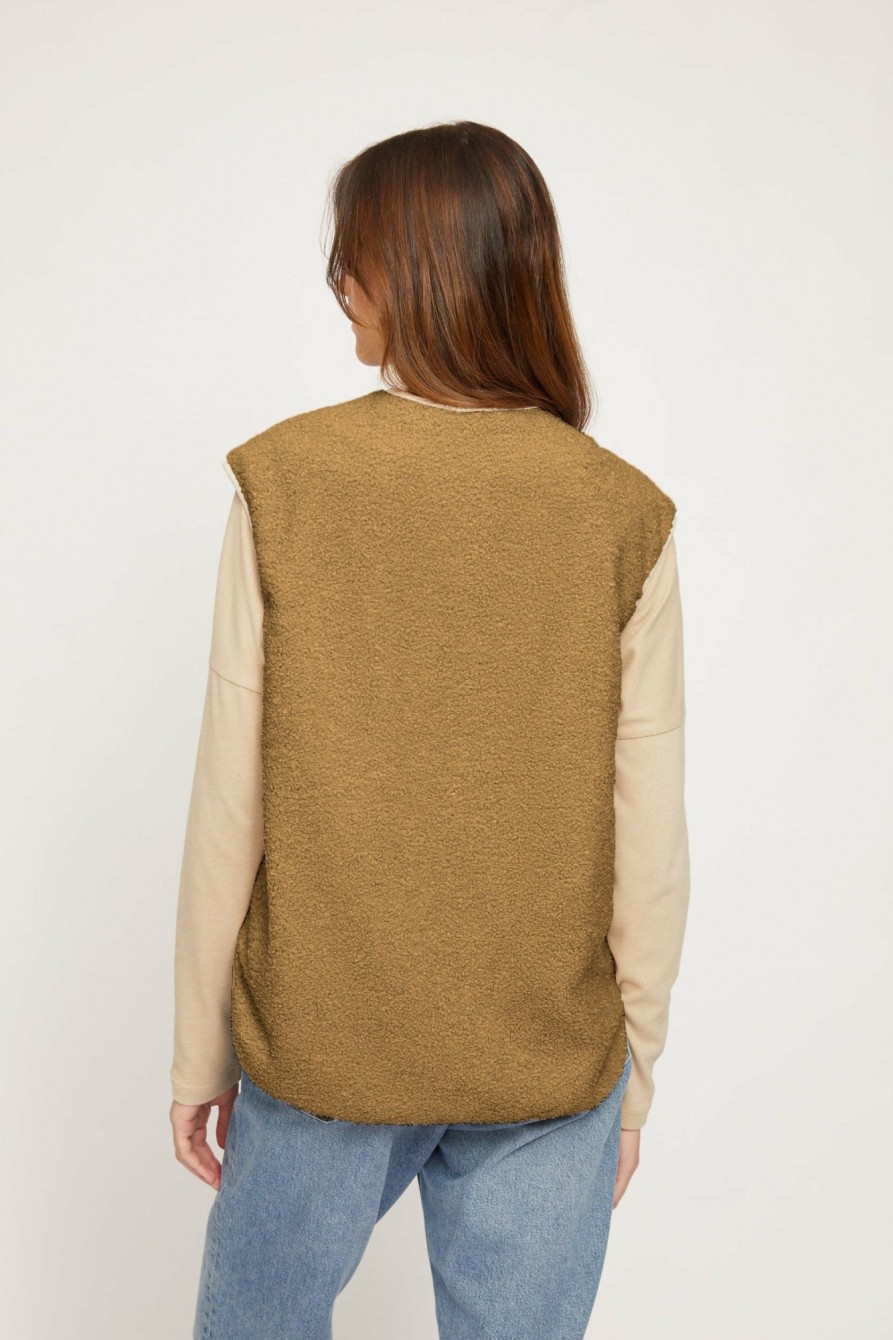 DAMEN Mazine | Agate Vest Sandy Olive