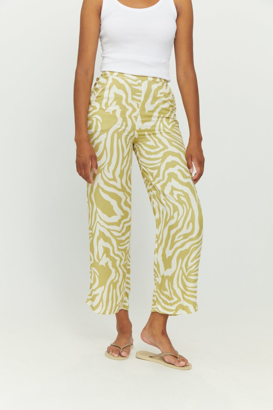 DAMEN Mazine | Lilby Printed Pants Celery Green/Printed