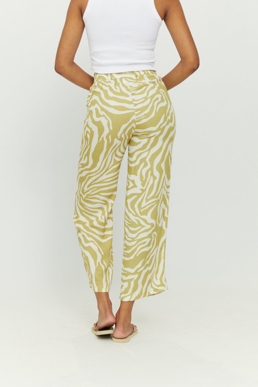 DAMEN Mazine | Lilby Printed Pants Celery Green/Printed