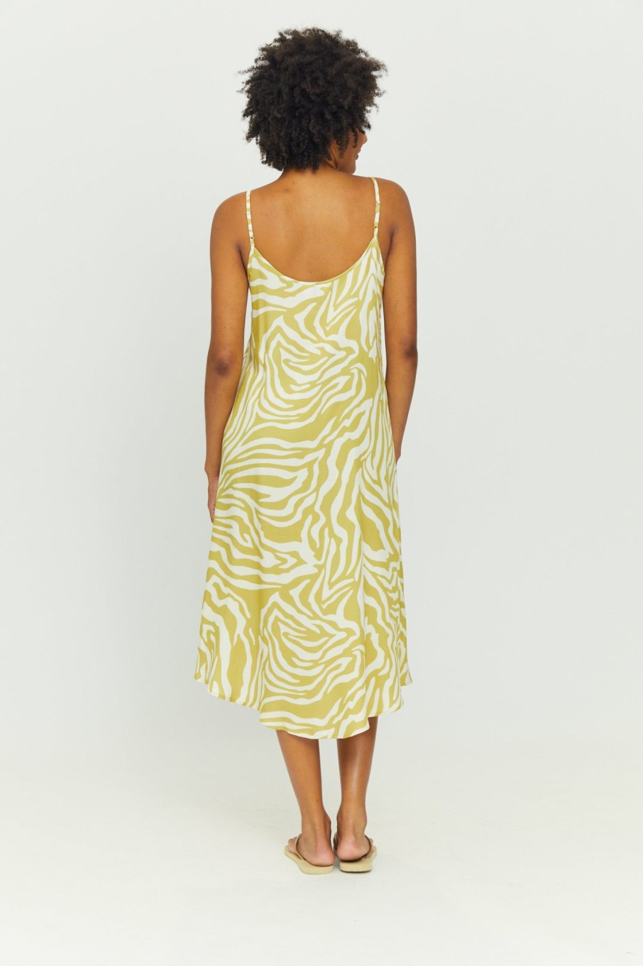 DAMEN Mazine | Amaya Printed Dress Celery Green/Printed