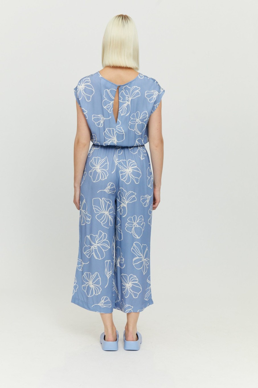 DAMEN Mazine | Marisa Printed Jumpsuit Blue Lilac/Printed