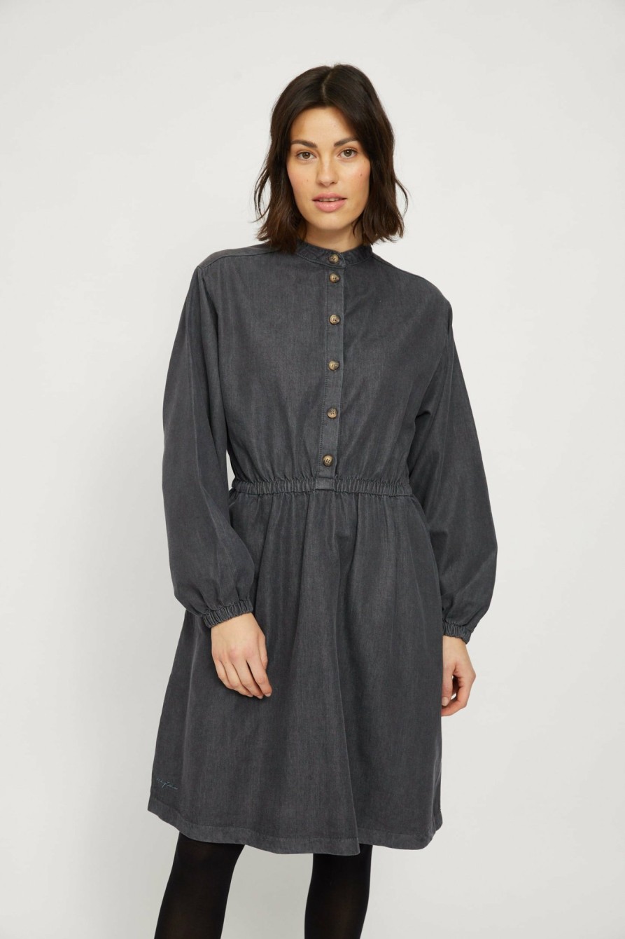 DAMEN Mazine | Anza Dress Dark Grey Wash